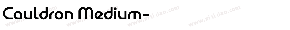 Cauldron Medium字体转换